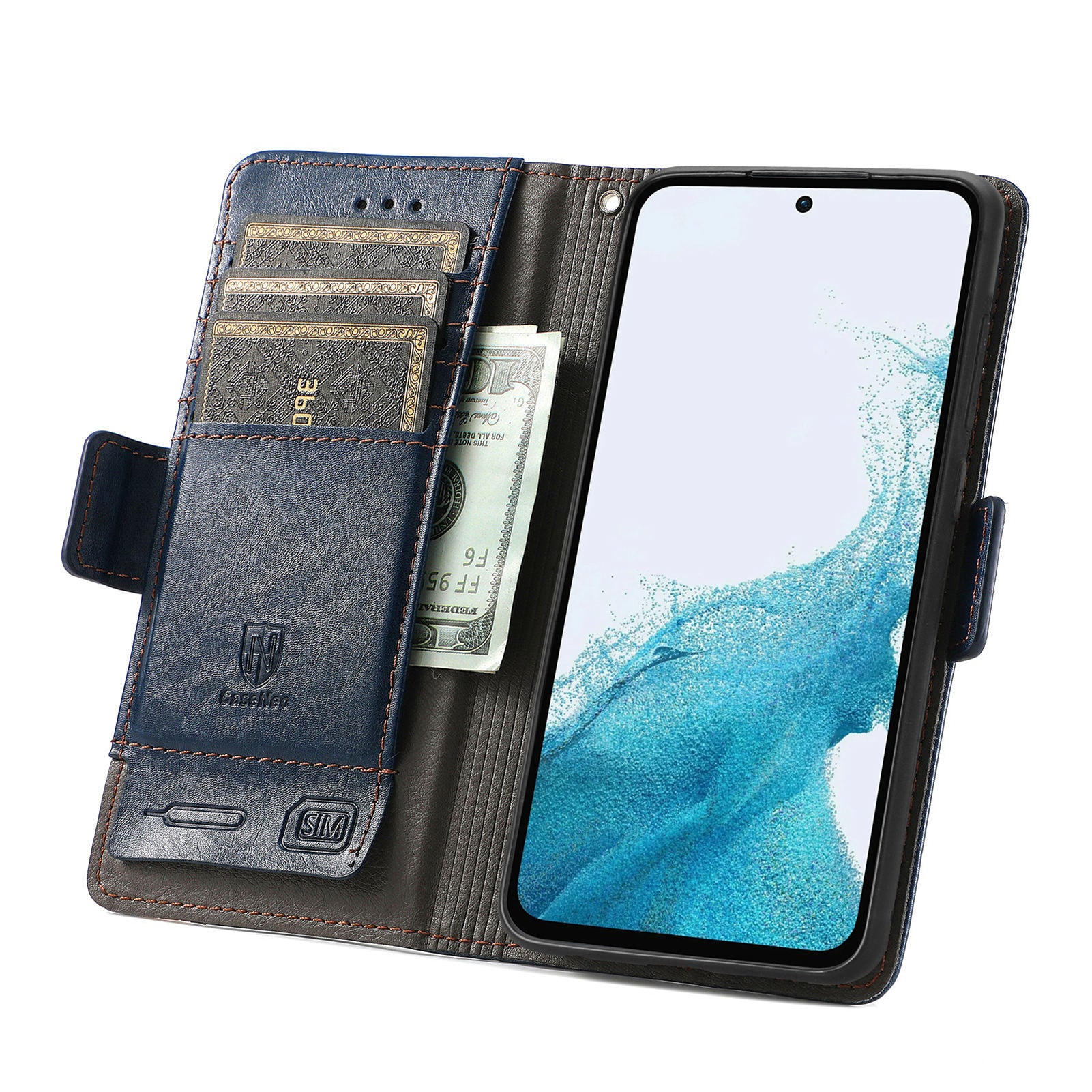 CASENEO 002 Series for Samsung Galaxy A54 5G PU Leather RFID Blocking Wallet Stand Case Business Splicing Style Magnetic Clasp Phone Cover CASENEO 002 Series for Samsung Galaxy A54 5G PU Leather RFID Blocking Wallet Stand Case Business Splicing Style Magnetic Clasp Phone Cover
